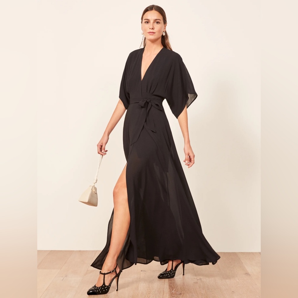 Reformation Winslow Dress black